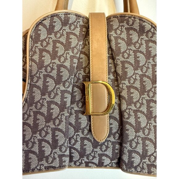 Dior Brown/Monogram Bowler Bag - Picture 3 of 4